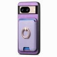 thumbnail image 6 of Allytech Google Pixel 8 Case, Detachable Magnetic Wallet Case with Card Holder & Ring Stand, Support Car Mount, Premium PU Leather Shockproof Durable Protective Slim Case Cover - Purple, 6 of 7