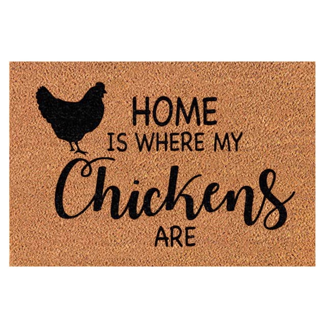 Cqxid Carpet Under $5 Funny Christmas Chicken Door Mat Slip Dirty Door Rug For Entrance Front Door Outdoor Entrance Porch Mat With Slip Polyester Funny Christmas Floor Mat