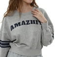 thumbnail image 5 of Amazhiyu Women’s Printed Hoodie Drop Shoulder Pullover Long Sleeve Crew Neck Hoodie, 5 of 12