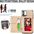 thumbnail image 2 of for iPhone 11 Case with Card Holder,Kickstand for iPhone 11 Wallet Case,RFID Blocking,Camera Protector,PU Leather Shockproof Protective Flip Cover for iPhone 11 Phone Case (Beige), 2 of 14