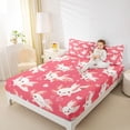 thumbnail image 4 of Castle Fairy Cute Salamander Full Size Sheets for Kids,Kawaii Axolotl Bed Sheets, 4 of 7