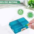 thumbnail image 4 of Travel Vitamin Organizer | 8 Compartments Pill Case | Portable, Compact, Leakproof Design | Large Capacity, Moisture-Proof Storage Box | Pocket Size 9x7x3cm | Gray, Yellow, Green, Blue | 1 Pack, 4 of 7