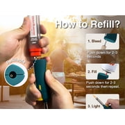 M-K Windproof Refillable Mini Torch Lighters, Set of 4, Multi-Use for Candles, BBQ, Camping, Outdoor, Random Colors