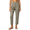 thumbnail image 4 of MLCDZ Women's Summer Elastic High Waisted Plus Size Capri Pants for Women Lightweight Baggy Casual Ankle Length Capris Multiple Pockets Work Office Slacks, 4 of 5