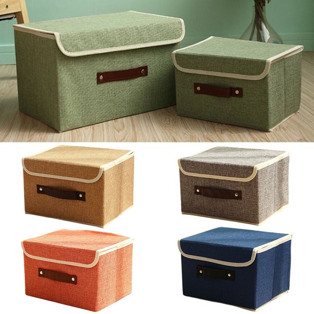 Yipa Collapsible Fabric Cube Storage Bins Boxes Large/Small Size