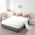 thumbnail image 4 of YST Ensemble de Literie Château de Rêve pour Enfants 7 Pcs - Ensemble de Couette Princesse Taille Complète avec Design Chic de Roses Florales et Papillons Volants, Complet, 4 of 6