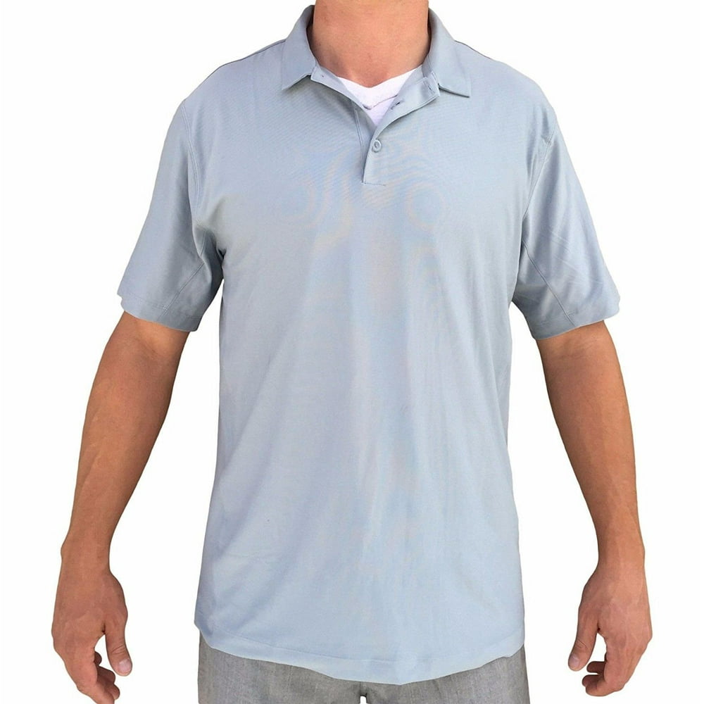 Nike Nike Men's Dri Fit Gray Collared Golf Shirt 802096 088 size