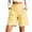 Yellow11, variant on Karymi Athletic Shorts for Women High Waist Gingham Bermuda Shorts, Back Elastic Waist Wide Leg Plaid Casual Shorts with Side Pockets, Summer Beach Vacation Shorts Women's Pants