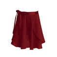 thumbnail image 2 of iiniim Kids Girls Chiffon Ballet Dance Mini Wrap Skirts Ballerina Dancewear Sizes 4-12, 2 of 7