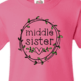 thumbnail image 4 of Inktastic Middle Sister Leaves, Circle, Heart Youth T-Shirt, 4 of 5
