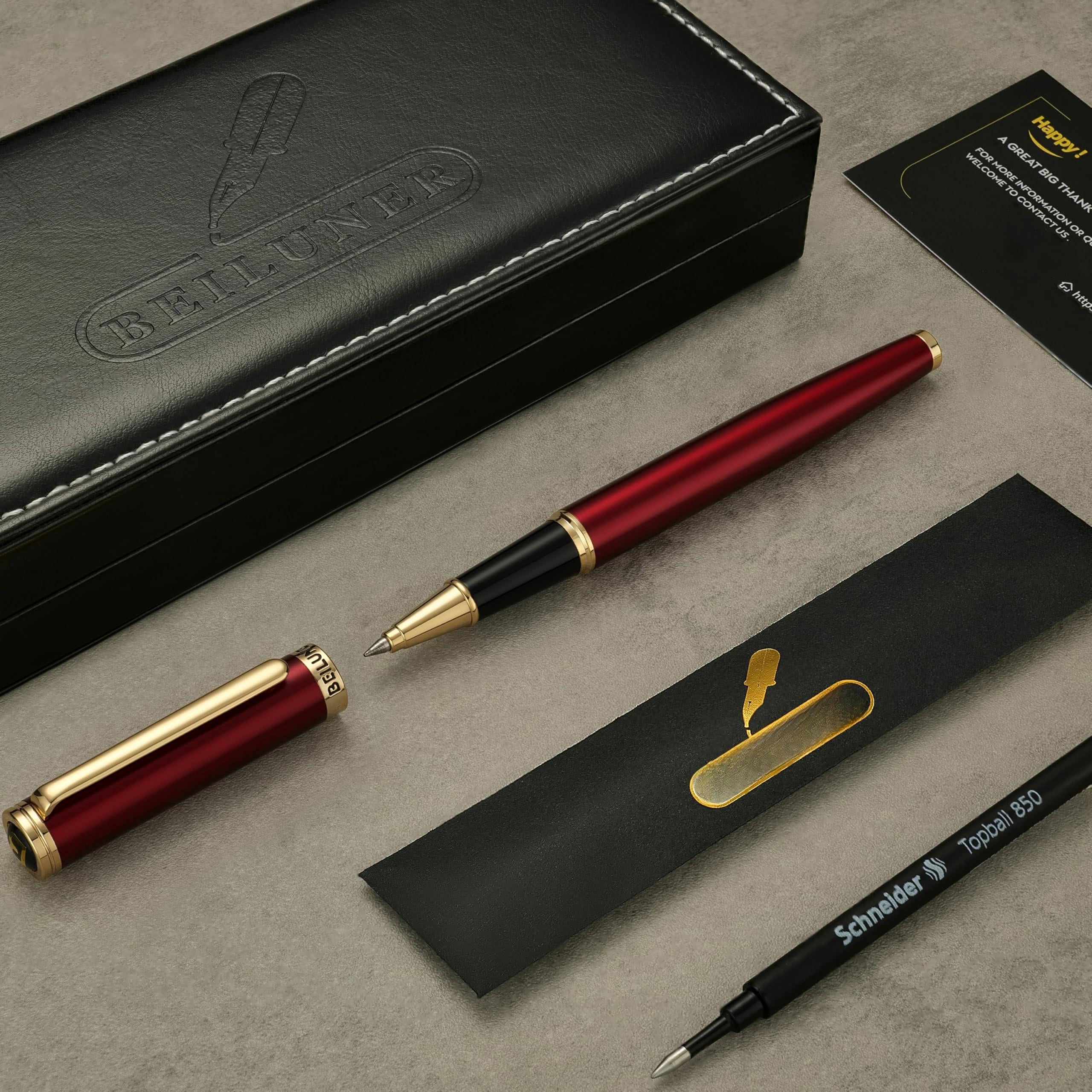 Luxury Rollerball Pen Trim Noble And Elegant Designs Ink Refill  Roller Ball Gift Set For Men & Women Professional Executive Office Nice Pens