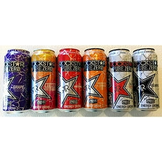 Rockstar, Boom Energy Drink with Caffeine and Taurine 16oz Cans Pack Packaging May Vary, Whipped Strawberry, 12 Count