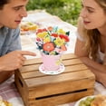 thumbnail image 5 of HKYSANG Pop Up Valentine's Day or Mothers Day Greeting Cards or Birthday Card for Women, Her, Grandma, Sister, Daughter, Friend (Flower Bouquet), 5 of 6