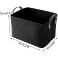 thumbnail image 5 of y Storage Basket with Two Handles, Felt Basket for Toys, Books, Magazines, 5 of 5