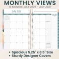 thumbnail image 5 of bloom daily planners 2026-2027 Academic Planner, 13 Month Monthly & Weekly Soft Cover, 5.5" x 8.25", Stickers Included, Painted Peonies, 5 of 22