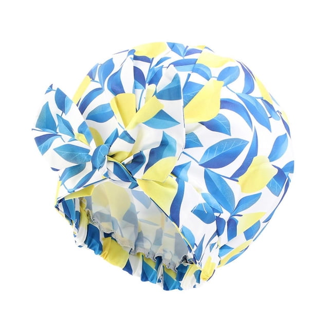 Juego de gorros de ducha para niños, gorros de baño impermeables para niñas (paquete de 3)