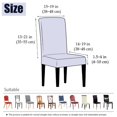thumbnail image 4 of Funda elástica de Jacquard para silla de comedor, cubierta suave para asiento, antisuciedad, adecuada para Kit de habitación de mascotas, decoración del hogar, 4 of 5