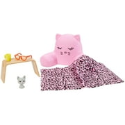Barbie Accessory Pack, Lounging Theme, with 6 Pieces Including Pet