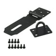 thumbnail image 1 of Stainless Steel Door Padlock Hasp Kit Anti Theft Folding Lock Buckle Plate Hitch, 1 of 9