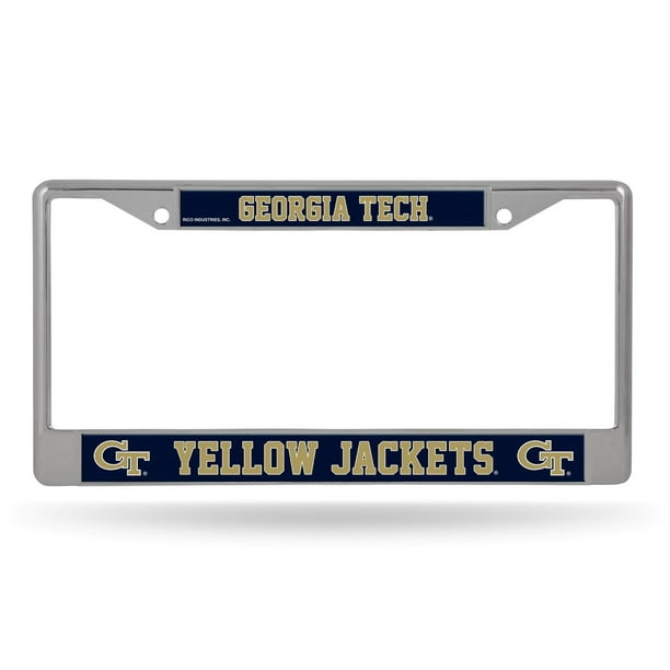 Rico - Georgia Tech Yellow Jackets NCAA Chrome Metal License Plate ...
