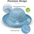 thumbnail image 4 of Women’s Sydney Sun Hat - UPF 30+ Sun Protection, Packable, Adjustable, Medium - Beach, Travel, Wide Brim, 4 of 5