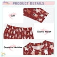 thumbnail image 2 of Pajama Cartoon Reindeer Cute Comfortable Cotton Two-piece Pajama Set, 2 of 7