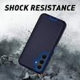 thumbnail image 4 of WWS-for Samsung Galaxy S24 Plus Case, Protective Heavy Duty 3-Layer Shockproof Hard Cover Tough Rugged Dust/Drop Proof Full Body Durable Anti-Fingerprint with Port Protection, Dark Blue, 4 of 4