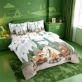 thumbnail image 2 of meiyoeat Happy Camping Letter Print 7-Piece Twin Bedding For Boys,Travel Adventure Camper Bedding Comforter Set,Polkadot Reversible, 2 of 7