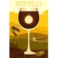 thumbnail image 5 of Napa Valley, California, Wine Glass and Vineyard, (12x18 Wrapped Canvas, Wall Decor, Artwork), 5 of 5