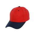 thumbnail image 1 of Casquette de Baseball Ajustable Bicolore, Rouge Marine, 1 of 2