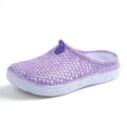 thumbnail image 2 of Slippers for Women,Breathable Water Sports Shoes For Women Outdoor Socks Lightweight Beach Walking Sandals With Comfortable Cushioning And Sole,Womens Slippers,Purple,9, 2 of 3