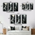 thumbnail image 4 of Designart "Ephemeral Beauty of the Waterfall Cascade II" Landscapes Wall Art Set Of 3 - Grey Waterfall Canvas Set For Living Room Decor, 4 of 7
