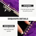 thumbnail image 4 of WOBOGO Purple Halloween Background Notebook College Horizontal Grid Paper Ink Spill Resistant Water Resistant Cover 8.3x5.7x0.4in, 4 of 8