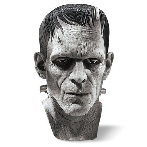 Mens Frankenstein 3/4 Face Latex Halloween Fancy Dress Costume Outfit Mask 