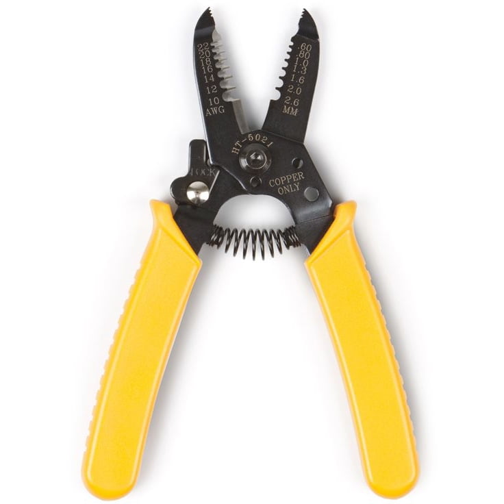 Details about  / 1 x YTH-1041 6/" Precise Wire Stripper,Steel wire Cutter,wire Loop 18-10 AWG wire