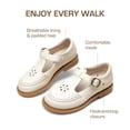 thumbnail image 3 of Zapatos Escolares Mary Jane para Niñas DREAM PAIRS Talla 9 Blanco, 3 of 7