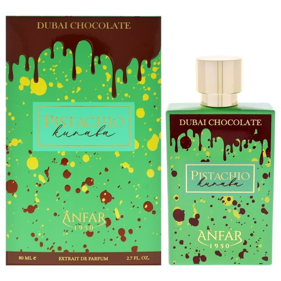 Anfar Dubai Chocolate - Pistachio Kunafa, Perfume for Women and Men, 2.7 oz