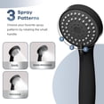 thumbnail image 3 of Shower Head ” High Pressure Rain/Hand Shower Combo with ” Extension Arm Function Hand Shower LeakProof Shower Head with Holder/Shower Hose Height/Angle Adjustable(” Chrome Pla, 3 of 6