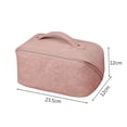 thumbnail image 1 of Bolsa de cosméticos retro de PU, bolsa de maquillaje de viaje en relieve, bolsa de lavado portátil (rosa) Likrtyny Cuidado Belleza, 1 of 7