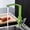 Green, variant on Kitchen Sink Faucets Brass Mixer Tap Single Handle Deck Mounted Hot & Cold Water Tap Rotating Polished Chrome Basin Faucet-Black