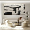 thumbnail image 3 of White abstract large abstract painting , wall art, line art, home decor, painting, minimalism textured wall art ,(41*81cm)16*32 Inches,Unstretched,Frameless, 3 of 4