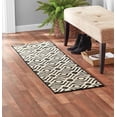 thumbnail image 3 of Mainstays Neutral Polypropylene Geometric Black 3 Piece Area Rug Set, 20"x30", 20"x59", 6’6”x9'6", 3 of 4