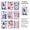 Multicolor3, variant on Qjidjing 9 Pcs Removable Temporary USA Themed, Window Sticker, Window Cling, For Glass Decoration, Holiday Party, Home Ornament Independence Day