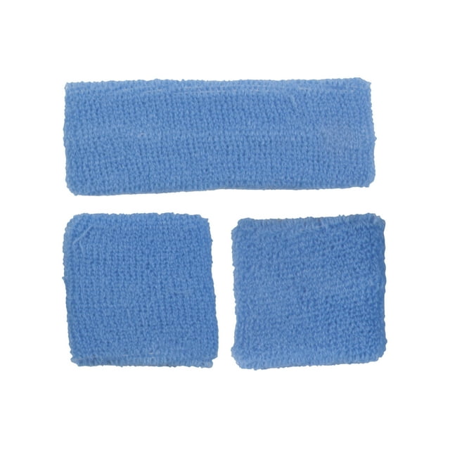 Gravity Trading Headband + Wristband Sweatband Kit - Sky Blue
