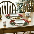 thumbnail image 6 of Hometravel Christmas Snowman Round Placemats, Insulated Table Protection Mats, Holiday Themed Dining Decor for Kitchen, Table, Party Settings, 6 of 6
