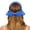 Blue, variant on Sun Hats For Womens Wide Brim Hat Solid Color Ponytail Sun Hat for Women UPF 50 Sun Protection with Bow in Back Sun Visor Hat For Women Summer Sun Cap Black One Size