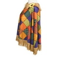 thumbnail image 3 of Friendly Scarecrow Poncho, Multi-Color, Halloween Accessory for Adults, One Size Fit, by Fun World, 3 of 7