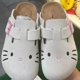 thumbnail image 2 of Miniso Hello Kitty Cat Kawaii zapatillas de Anime verano mujer nuevos zapatos planos de suela gruesa dulce dibujos animados zapatillas antideslizantes al aire libre, 2 of 5