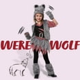 thumbnail image 2 of Joyfy Girls Wolf Costume Set, Children's Werewolf Costume, Girls Horror Halloween Costume, 2 of 7
