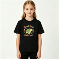 thumbnail image 2 of Small Steps Still Count Turtle Girls Graphic Tee, Cute 100% Cotton Kids Short Sleeve T-Shirt 4-13Y, 2 of 5